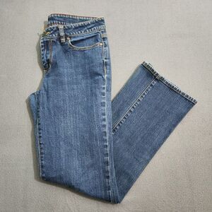 Talbots Women 6/28 Dark Wash Low Rise Signature Bootcut Jeans